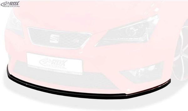 RDX Racedesign Front spoiler compatible with Seat Ibiza 6J SC/HB/ST FR Facelift 2012-2017 (ABS glossy black)