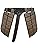 HiiFeuer Medieval Faux Leather Thigh Armor, Retro Double Sides Waist Armor with Belt, Mercenary&Knights Skirt Armor