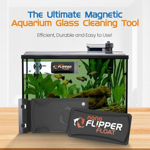 FL!PPER Flipper Float NANO <6mm Magnetic Aquarium Tank Algae Cleaner Scrubber Scraper