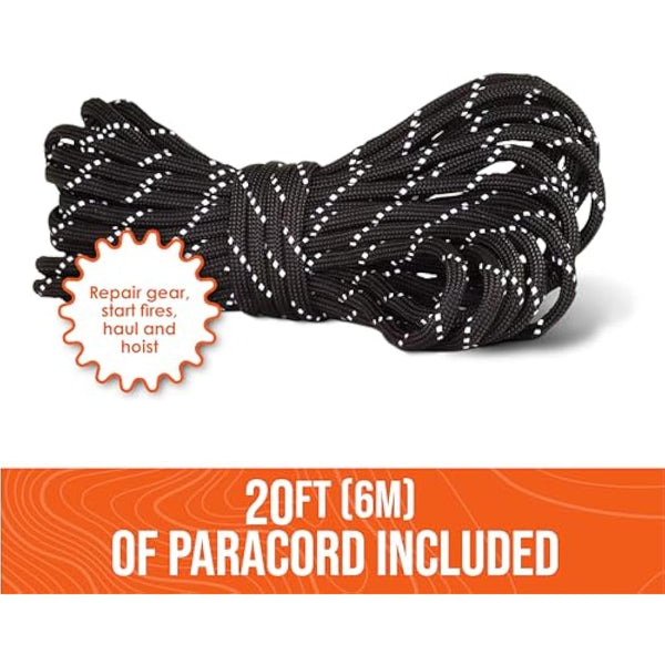 Go Time Gear Survival Life Tent • 2 Person Mylar Emergency Shelter Tube Tent + Paracord • All-Weather Protection for Camping, Hiking, & Survival Kits • Includes Emergency Whistle