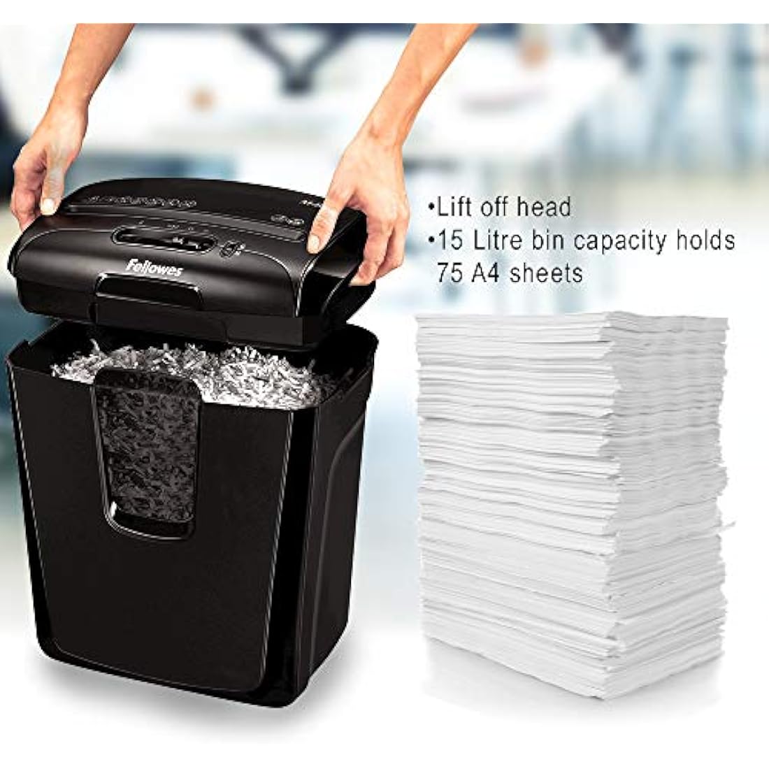 Fellowes M-8C Cross Cut Personal Shredder