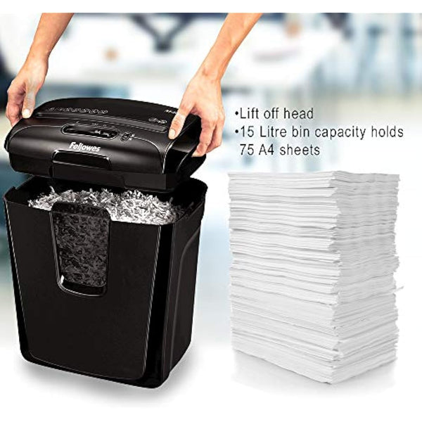 Fellowes M-8C Cross Cut Personal Shredder