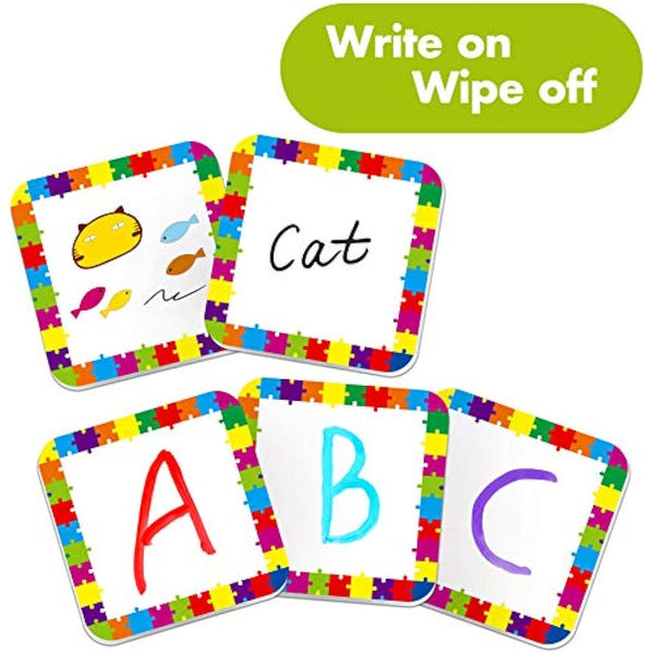 Hebayy 36 Pair Animals Matching Game Cartoon Flash Cards Erasable(72 PCs, Each Measures 2” X 2”)