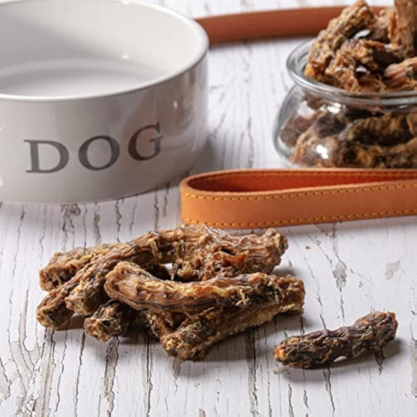 Hollings Chicken Necks Dog Treats, 100% Natural Air Dried Chew Treats for Adult Dogs, Grain Free and High in Protein (2kg)