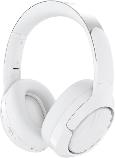 Active Noise Cancelling Wireless Headphones, 100H Playtime with Microphone, Over- Ear Bluetooth Headphones with Deep Bass,Fast Charging for Travel,Office,Home