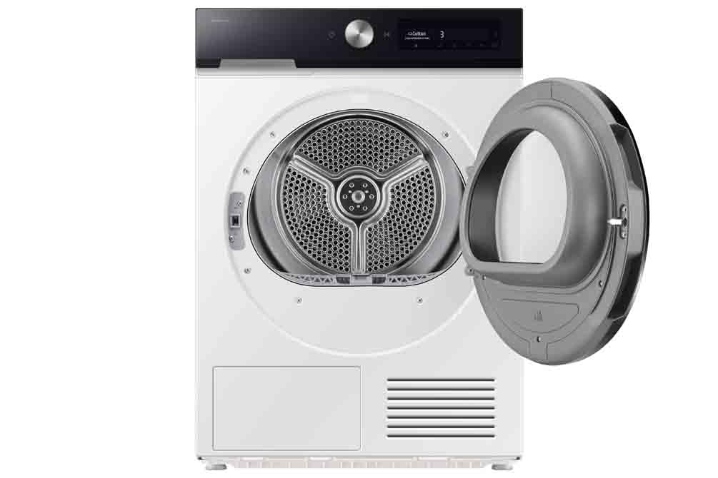 Samsung Series 6 DV90T6240LH/S1 with OptimalDry™, Freestanding Heat Pump Tumble Dryer, 9 kg, White, A+++ Rated