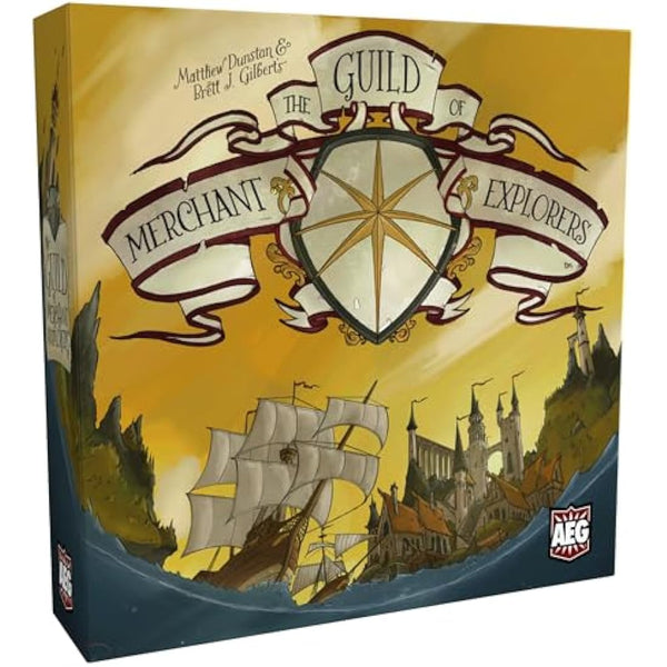 Alderac Entertainment Group | The Guild of Merchant Explorers Board Game in English for All Family | Strategic and Competitive Game for 1-4 Players | Establish New Cities