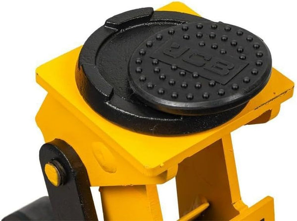 JCB 3 Tonne Hydraulic Long Trolley Jack, Heavy-duty, 525mm Max. Lift for Heavy-duty Automotive Tasks, Rotating Rear Wheels, 3 Year Warranty
