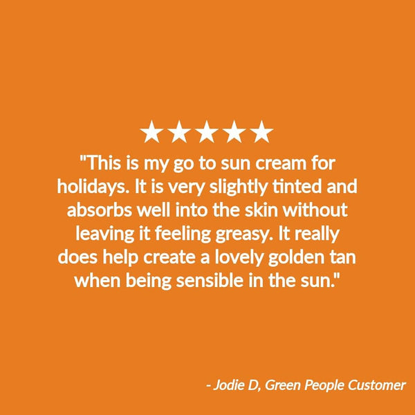 Green People Edelweiss SPF15 Sun Cream & After Sun - Natural, Organic Sunscreen with Tan Accelerator - Non Comedogenic, Reef Safe - 2x200ml