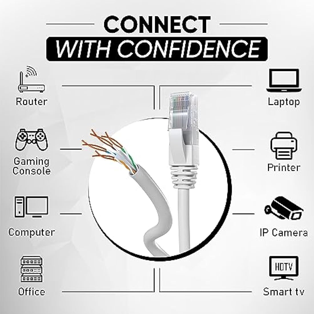 Mr. Tronic Bulk Cat 6 Ethernet Cable 100m, High Speed LAN Ethernet Network Cable, 100m Bulk Cat6 Internet 1 Gbps, 250 MHz, ADSL AWG24, UTP CCA (100 Meters, Grey)