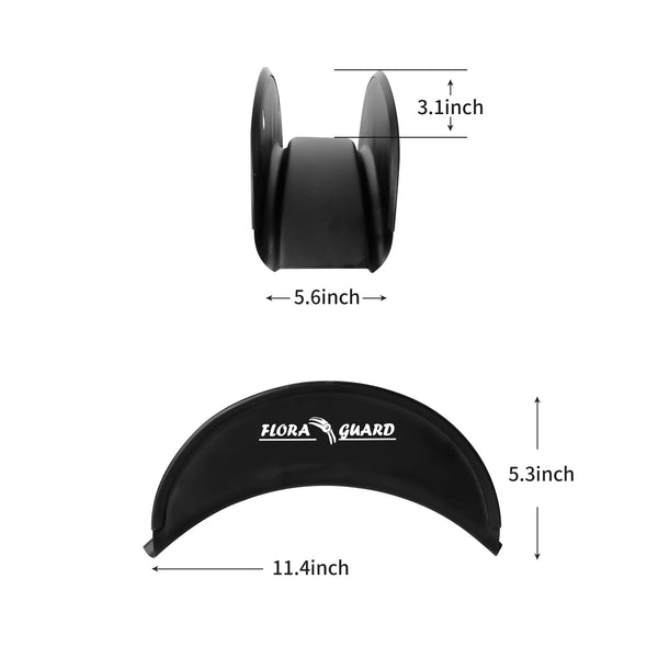 FLORA GUARD Garden Wall Mounted Hose Reel 20+2m, Heavy Duty Hose Reel Wall Mount, 9 Pattern Nozzle, Supplied with Nozzle, Fittings and Fixings