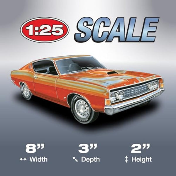 1969 Ford Torino Cobra Fastback 1:25 AMT Model Kit AMT1217