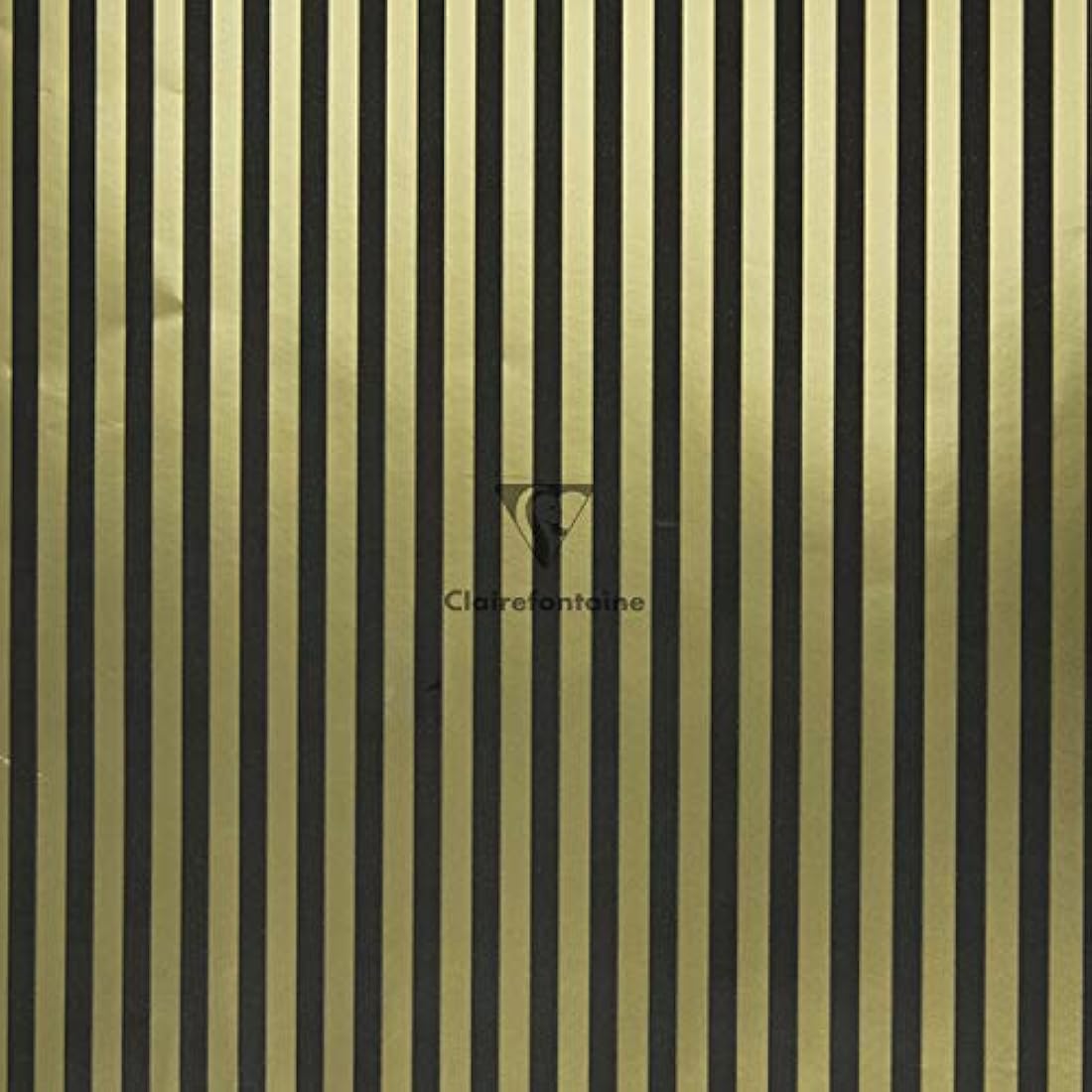 Clairefontaine 212857AMZC - A box of 10 rolls of gift wrap - Premium 80g paper - Dimensions: 2x0.70m - Pattern: Geometric, Black And Gold - Gift wrapping