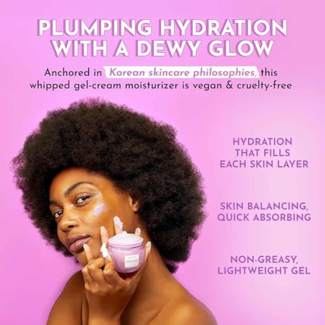 Glow Recipe Plum Plump Hyaluronic Acid Moisturizer Face Cream - Hydrating, Firming & Plumping Face Moisturizer for Dry Skin - Vegan Skin Care with Polyglutamic Peptides to Lock-In Moisture (50ml)