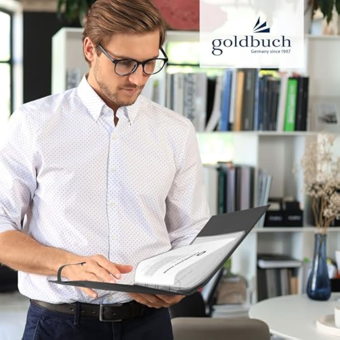 Goldbuch 53523 Bologna Document Folder Black