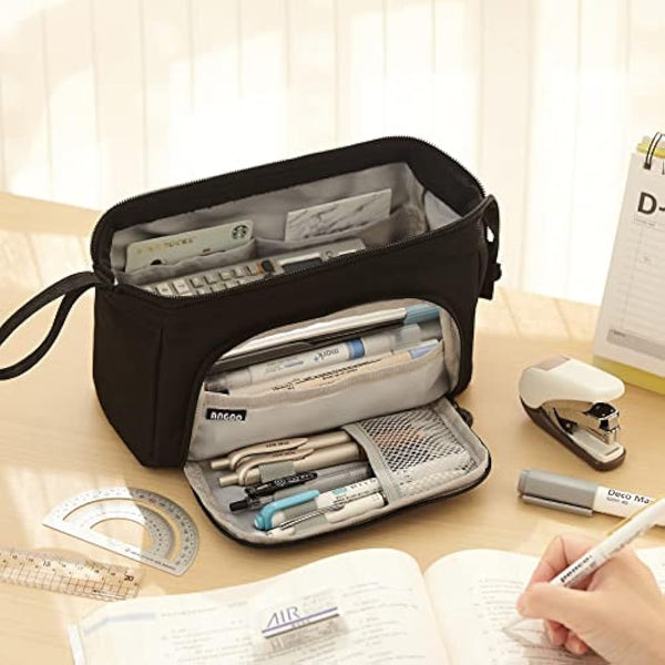 EASTHILL Pencil Case Large Capacity Pencil Pouch Handheld Pen Bag Cosmetic Portable Gift for Office School Teen Girl Boy Men Women Adult