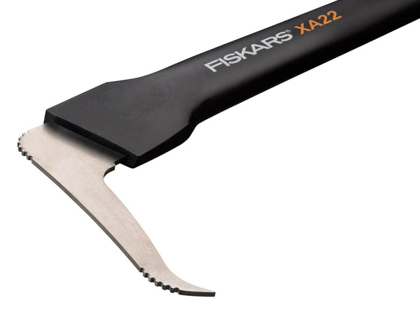 Fiskars WoodXpert XA22 Sappie, Length: 78 cm, Hardened Steel Blade/Fiberglass Resistant Handle, Storage and Transport Case Included, Black/Orange,
