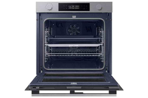 Samsung Series 4 Dual Cook Flex Smart Oven with Pyrolytic Cleaning, Colour: Stainless Steel, NV7B45305AS