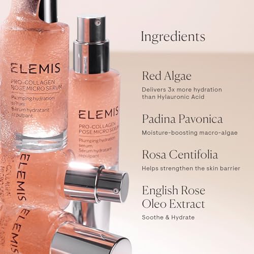Elemis Pro-Collagen Serums – Renewal, Super Elixir & Rose Micro Serum for Smoother, Firmer, Radiant Skin (15ml & 30ml Anti-Aging Skincare)