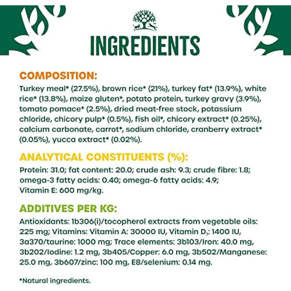 James Wellbeloved Adult Turkey 4 kg Bag, Hypoallergenic Dry Cat Food