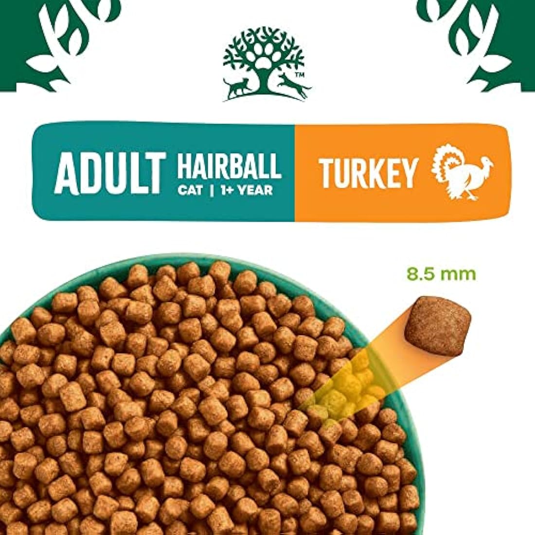 James Wellbeloved Hairball Adult Turkey 4 kg Bag, Hypoallergenic Dry Cat Food