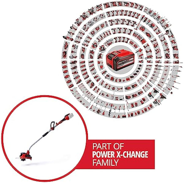 Einhell Power X-Change 36V Cordless Strimmer - 30cm Cutting Width, Cordless Grass Trimmer and Lawn Edger With Auto Line-Feed - GE-CT 36/30 Li E Solo Garden Strimmer Cordless (Battery Not Included)