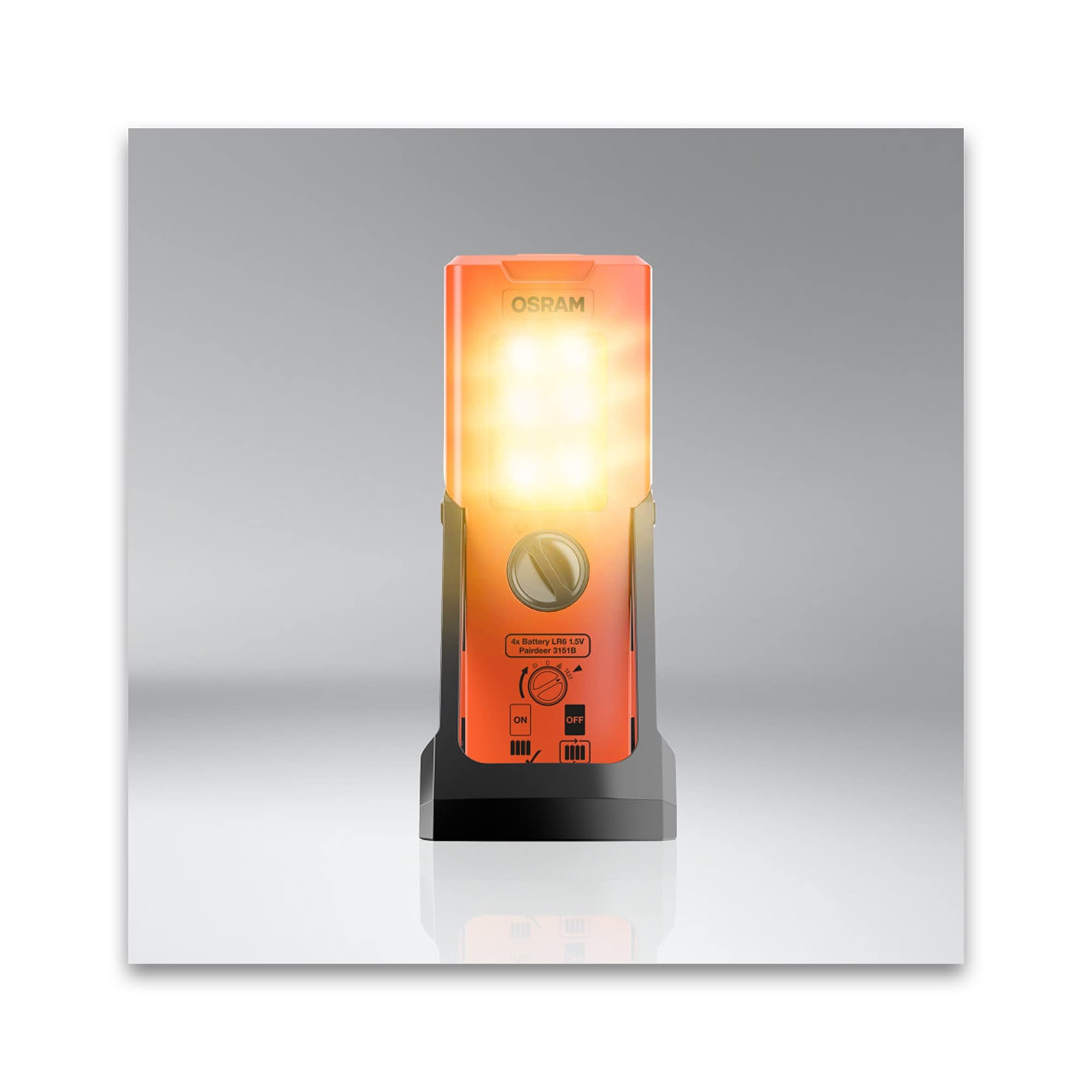 OSRAM LEDSL102 Ledguardian Road Flare Sign V16 Emergency Light for Cars, Breakdown Light, Car Emergency Beacon, Round Safety Warning Light for Vehicles and Motorcycles