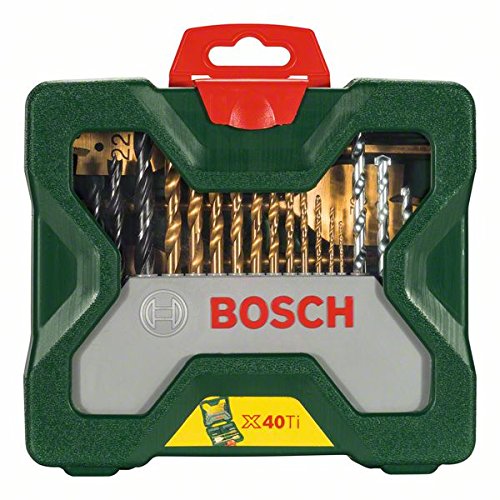 Bosch 70-Pieces X-Line Titanium Drill and Screwdriver Bit Set (for Wood, Masonry and Metal, Accessories Drills)
