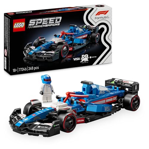 LEGO Speed Champions Oracle Red Bull Racing RB20 F1 Race Car Model with a Collectible Formula 1 Driver Minifigure - Display Set for Adult Motorsport & Racing Fans 77243