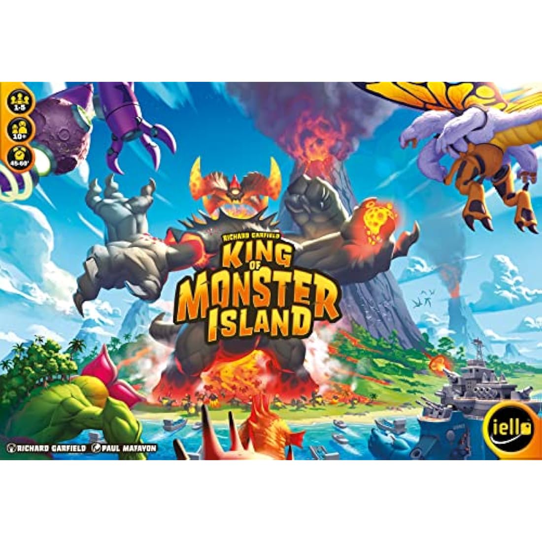Iello | King of Monster Island | Board Game | Ages 10+ | 1 to 5 Players | 45-60 mins Minutes Playing Time