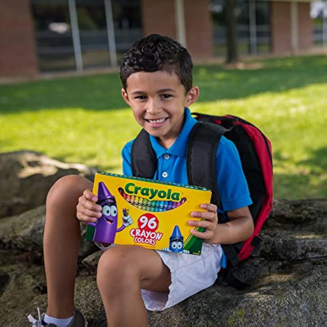 Crayola Classic Color Crayons in Flip-Top Pack with Sharpener, 96 Colors, Gift for Kids