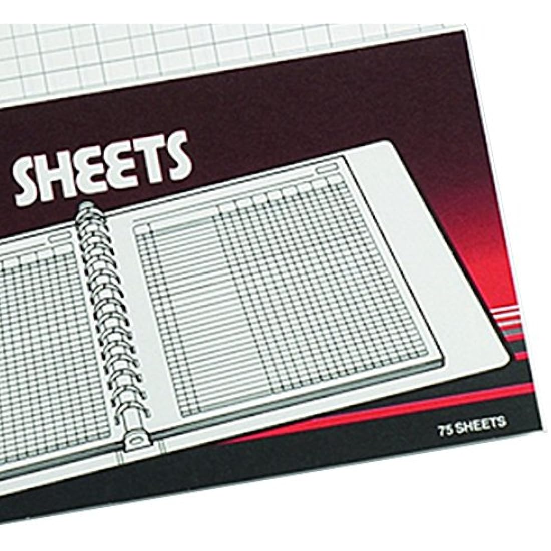 Rexel Twinlock Variform Multi-Ring Binder V8 Cash Refill Sheets 10 Columns, White (Pack of 75)