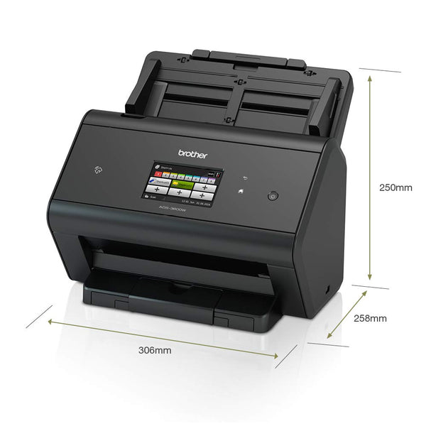 Brother ADS-4300N Desktop Document Scanner |SuperSpeed USB 3.0 |Double-sided |Advanced Image Capture, UK Plug