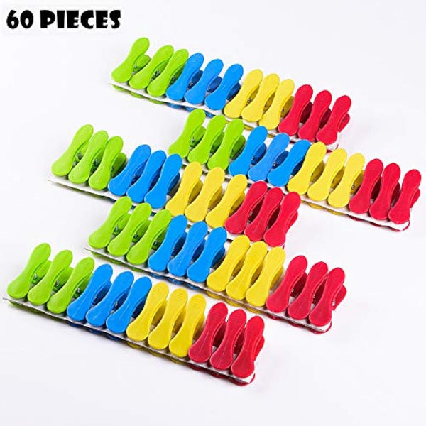 60 Pieces Clothes Pegs for Washing Line Washing Line Pegs Spring for Strong Grip,Soft Clip Non Slip Laundry Clothes Pegs, Washing Pegs Designed to Avoid Marks,UV Resistant for Indoor Outdoor (60 Pack)