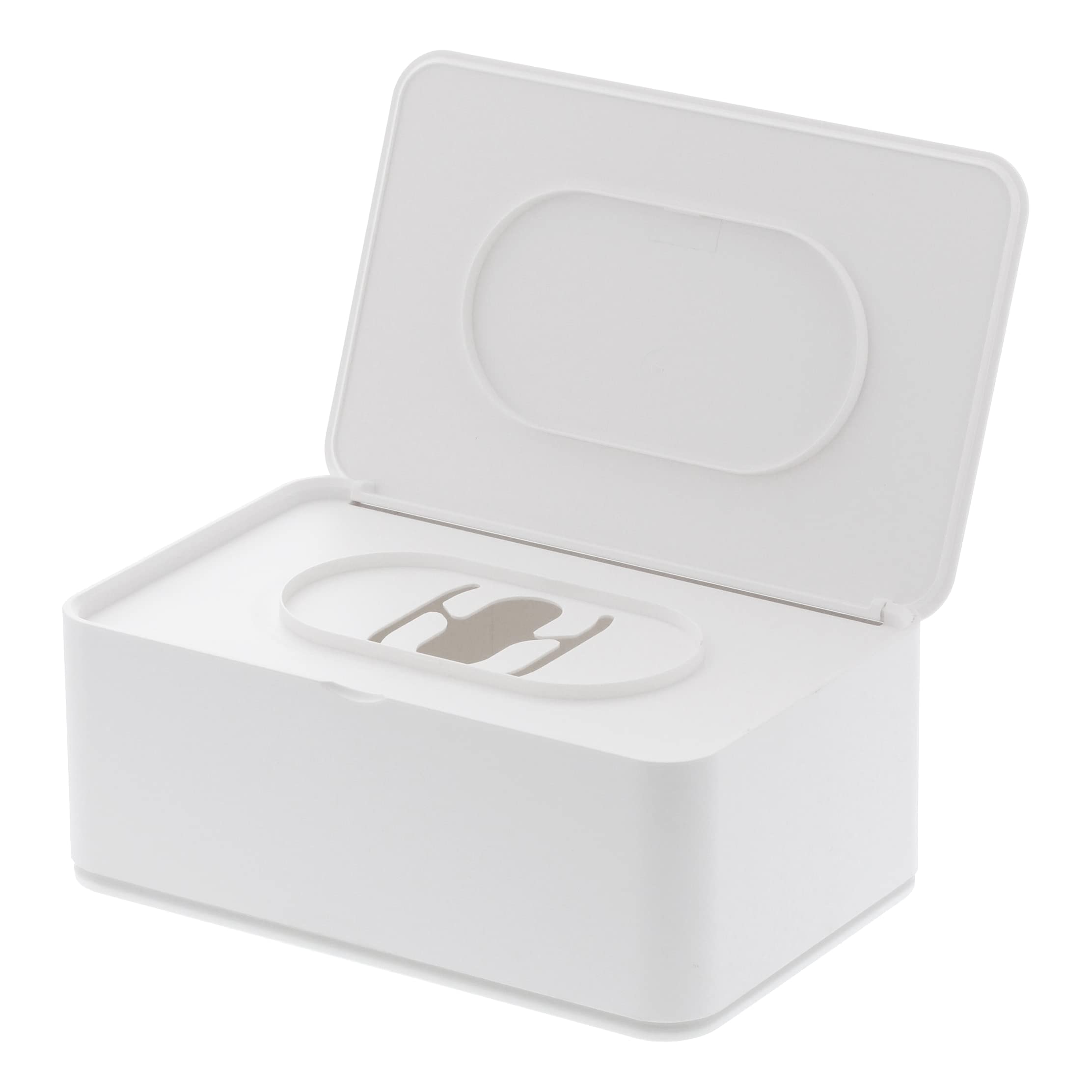 Yamazaki 3255 SMART Wet Tissue Case, white, ABS Resin/Polyethylene, Minimalist, 19 x 12 x 7.5 cm