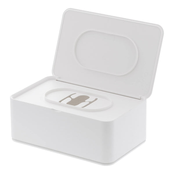 Yamazaki 3255 SMART Wet Tissue Case, white, ABS Resin/Polyethylene, Minimalist, 19 x 12 x 7.5 cm