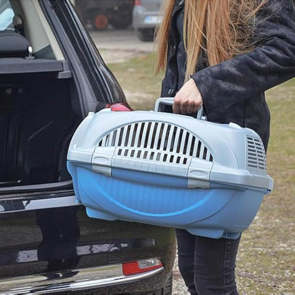 Ferplast Atlas 10 Deluxe Cat Carrier Dog Carrier, Secure and Practical, Durable, Easy to Clean, Ideal for Travel, Pet Carrier up to 5 Kg. 51x34x30 cm.