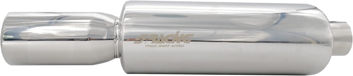 Simoni Racing ESR109 Exhaust Muffler Oval Inox