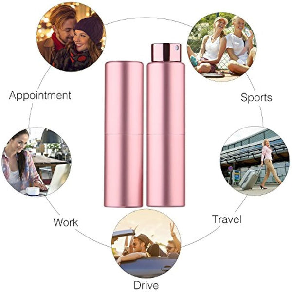 Faireach Perfume Atomiser Refillable 20ML Travel Aftershave Dispenser Spray Bottle Empty Leak Proof