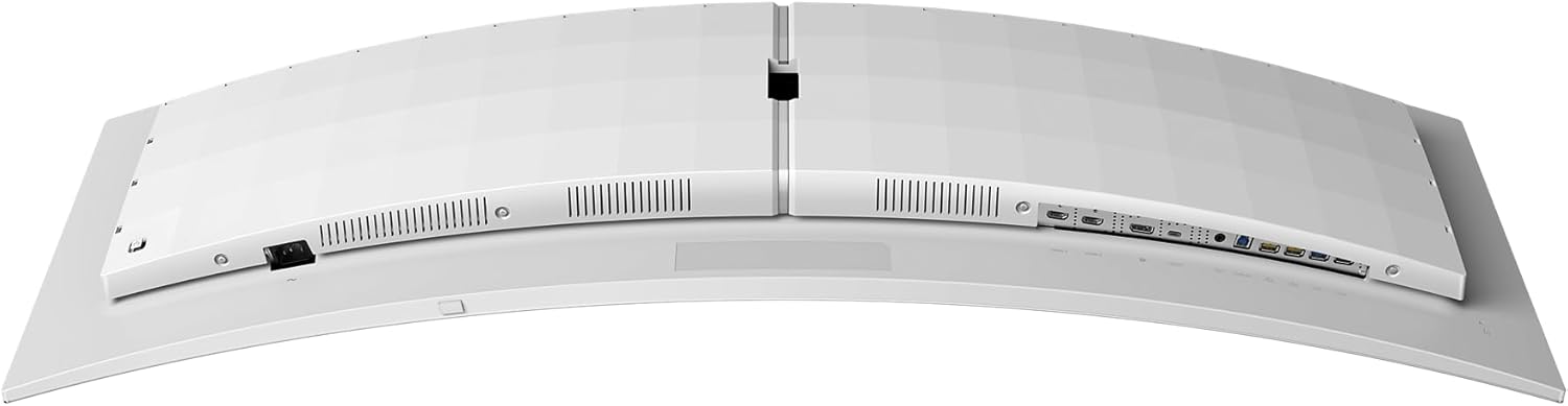 PHILIPS Evnia 49M2C8900L - 49 Inch DQHD OLED Curved Gaming Monitor, 144 Hertz, 0.03ms GtG, HDR400, Ambiglow, FreeSync Prem. Pro (5120x1440, HDMI 2.1, DisplayPort 1.4, USB-C, USB Hub) White