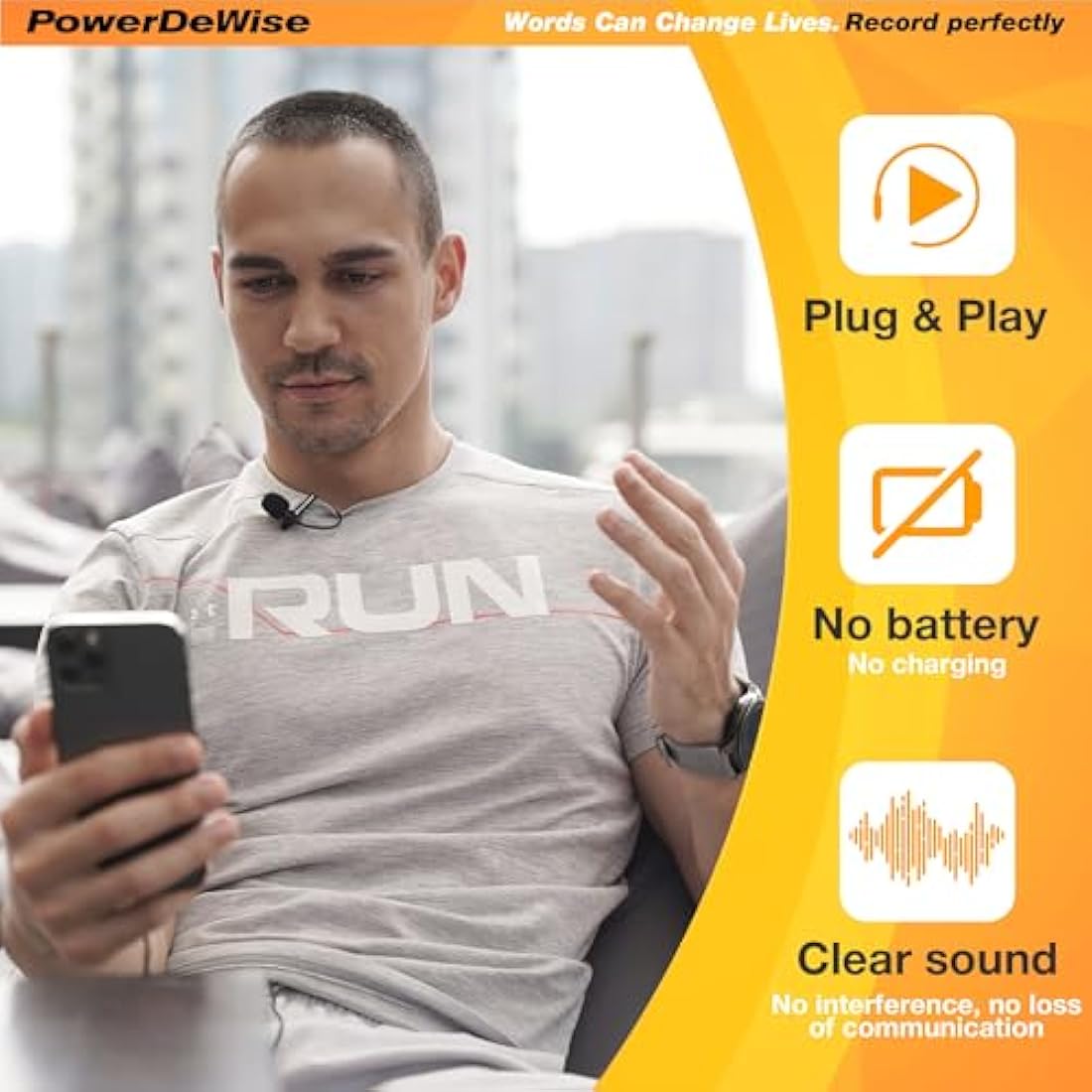 Professional Grade 3.5mm Lavalier Lapel Microphone - Perfect for ASMR Recording Video with iPhone Phone or Camera - Tiny Shirt Microphone with Easy Clip On System