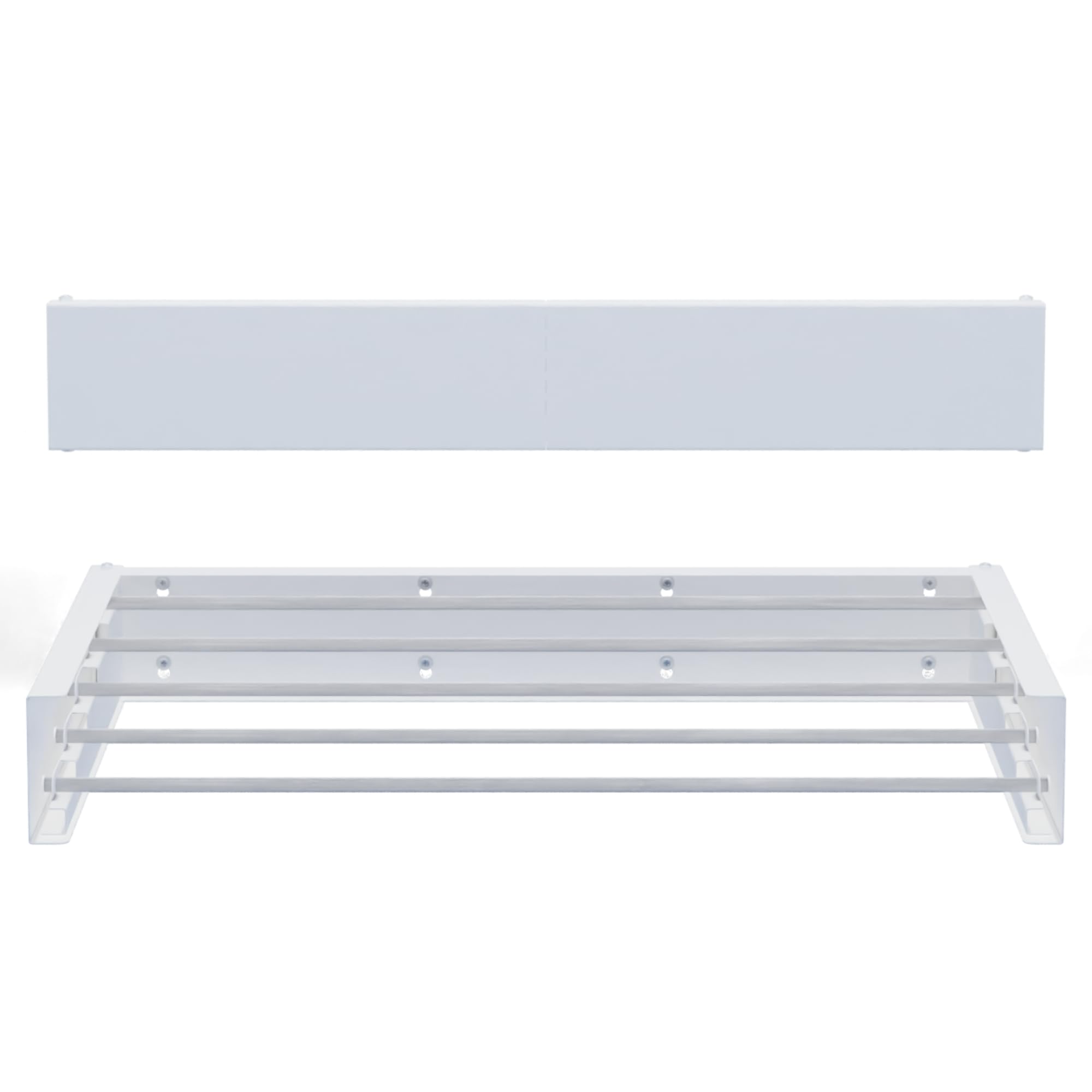 Hot Flow Glide Foldable Wall Mounted Clothes Rack, Retractable Clothes Drying Rack. Sleek Design With 6 x 100cm Rods For 6m Of Hanging Line. Perfect