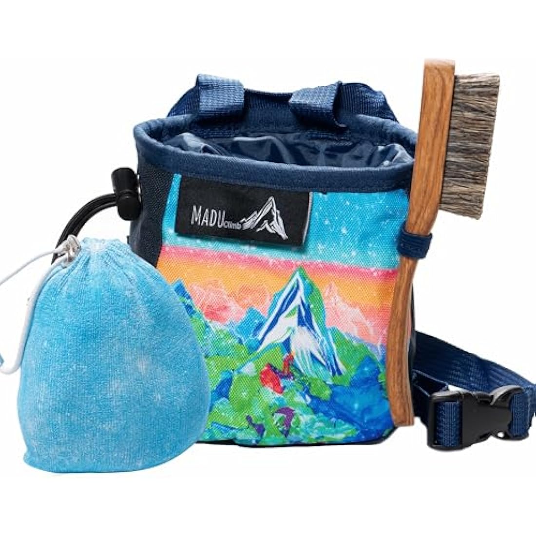 Madu Climb - Rock Climbing Chalk Bag Water Colour Artwork