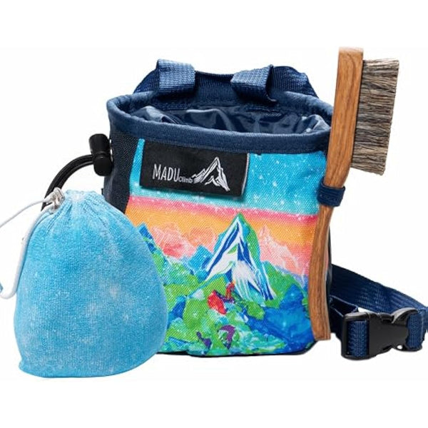 Madu Climb - Rock Climbing Chalk Bag Water Colour Artwork