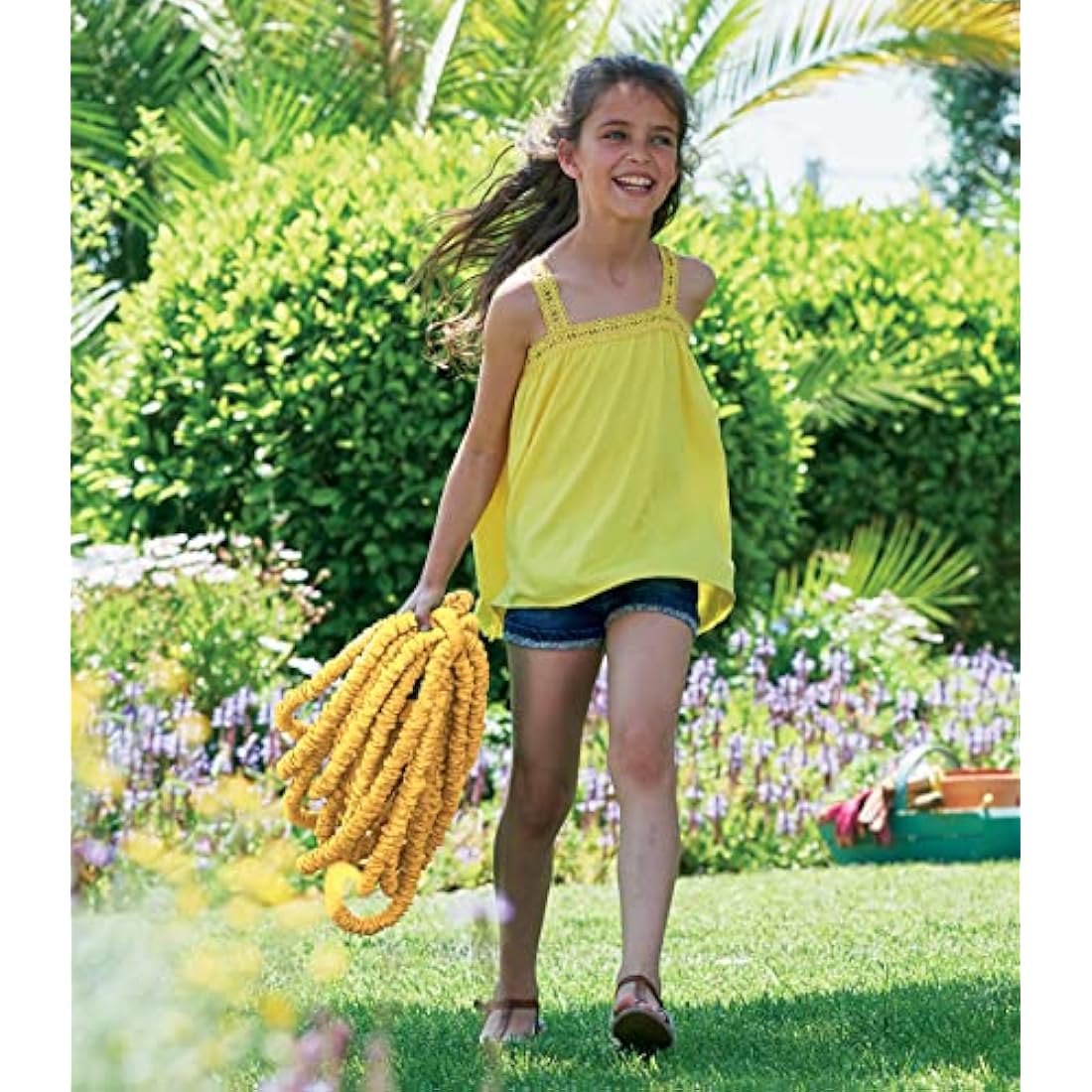 HOZELOCK - Superhoze Expanding Hose 30 m : Flexible Hose, Stretches up to 3x Original Length | With 2 Aquastop Fittings for a Watertight Connection: Ready to Use [8230A1240]