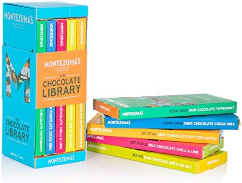 Montezuma's Bar Library, Chocolate Bars In Various Flavours, Gluten Free, 5 x 90g Bars (450g Total)