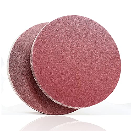 FEIHU 303 mm Sanding Discs,12 Inch Hook and Loop Discs，Grit 5XP60/100/120/180/240/320, 12 inch sandpaper for velcro disc sanders Pack of 30