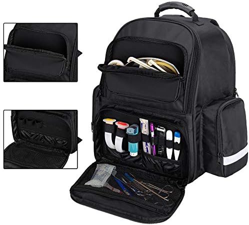 Trunab First Responder Bag Trauma Backpack Empty, Medical Emergency Kits Storage Jump Bag Pack for EMT, EMS, Police, Firefighters, Safety Officers - Patented Design