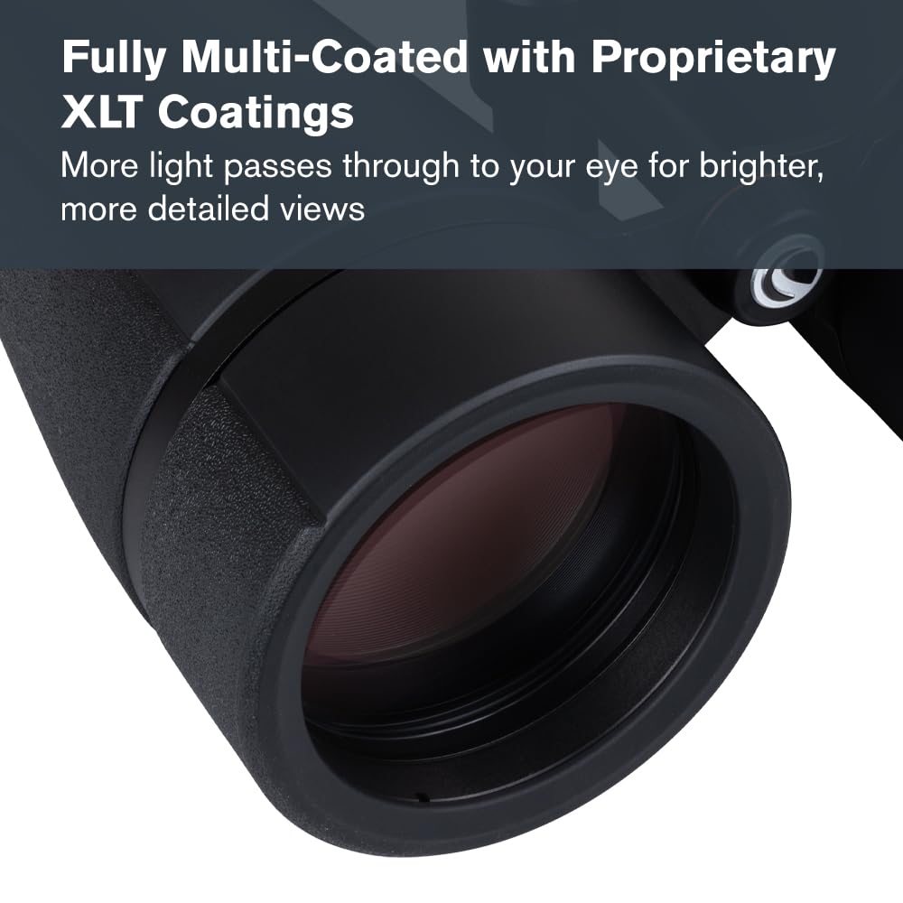 Celestron 72033 SkyMaster Pro ED 7x50 Astronomy Binoculars with ED Glass and Large Aperture for Long Distance Viewing, Fully Multi-Coated XLT Coating, Tripod Adapter and Carrying Case