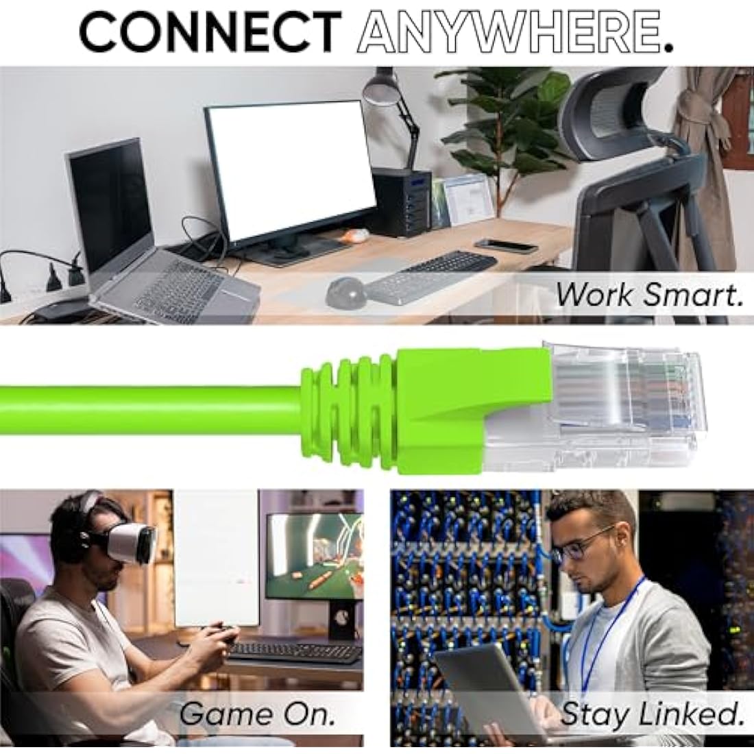 Mr. Tronic Bulk Cat 6 Ethernet Cable 100m, High Speed LAN Ethernet Network Cable, 100m Bulk Cat6 Internet 1 Gbps, 250 MHz, ADSL AWG24, UTP CCA (100 Meters, Green)